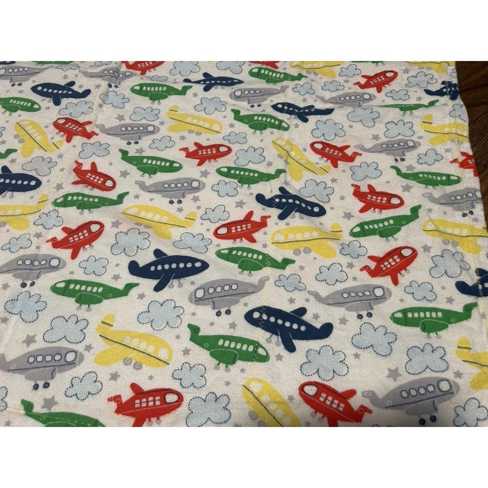 Children/Baby Handmade Airplane Quilt Back Light Yellow